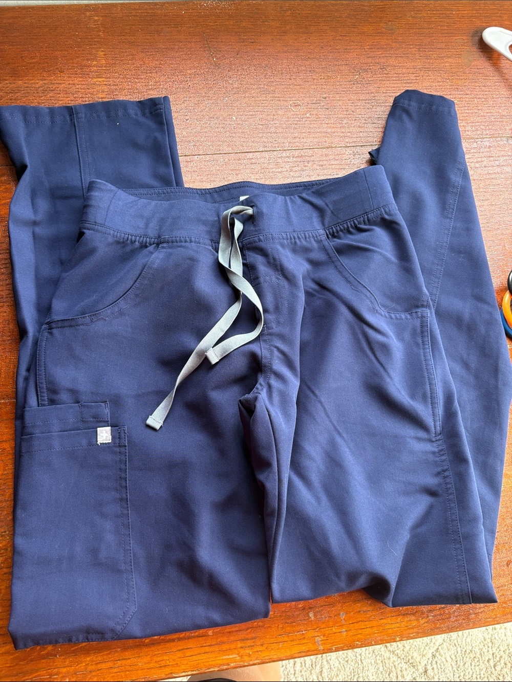 Figs Navy Women's Drawstring Scrub Pants